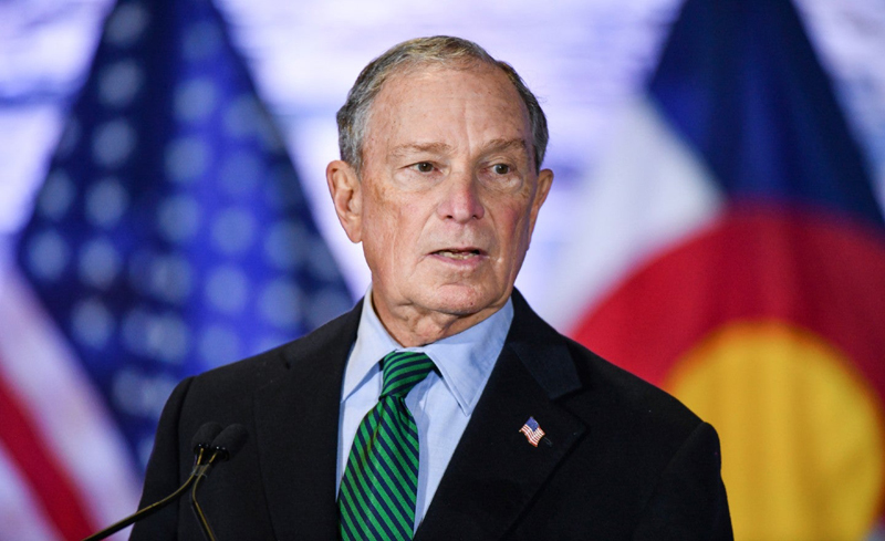 the US democratic presidential candidate Bloomberg image