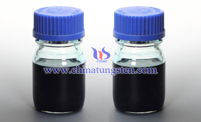 Cs doped tungsten oxide nanoparticles applied for thermal insulation dispersion liquid picture