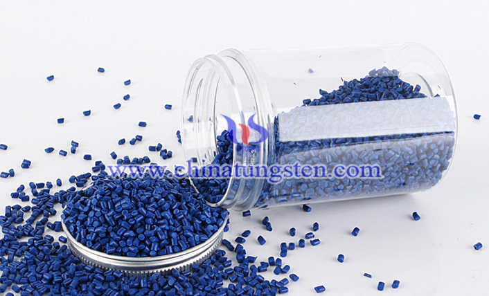 Cs doped tungsten oxide nanoparticles applied for thermal insulation masterbatch picture