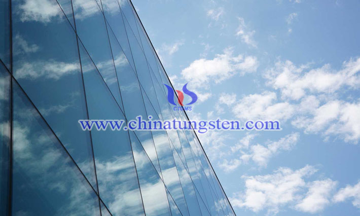 Cs0.32WO3 applied for glass curtain wall picture