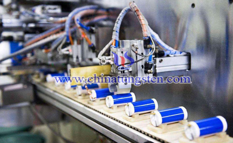 production line of lithium batteries image