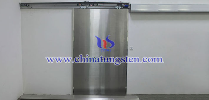 medical tungsten alloy radiation shielding door image