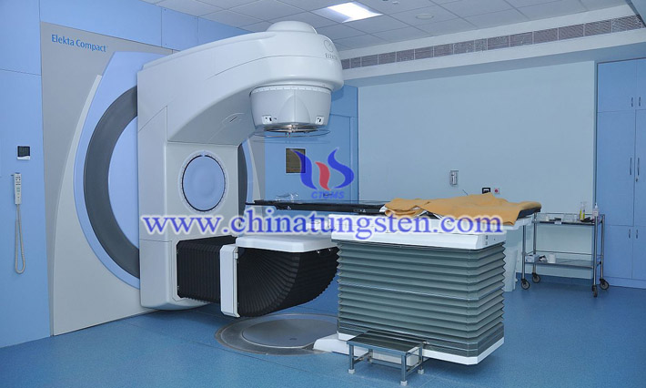 tungsten alloy shielding applied for radiotherapy treatment room image