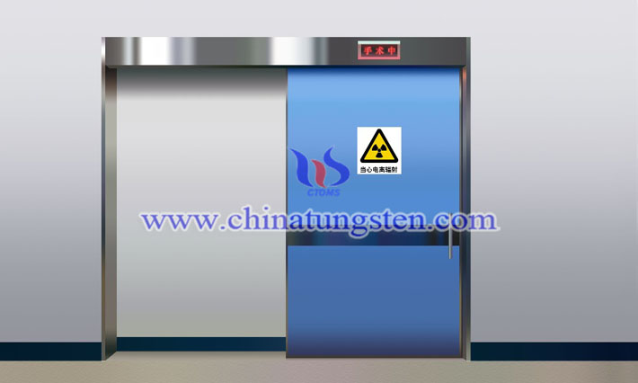 tungsten alloy shielding door applied for medical electron linear accelerator room picture