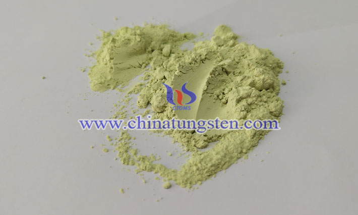 yellow tungsten oxide nanoparticles applied for building glass thermal insulation coating image