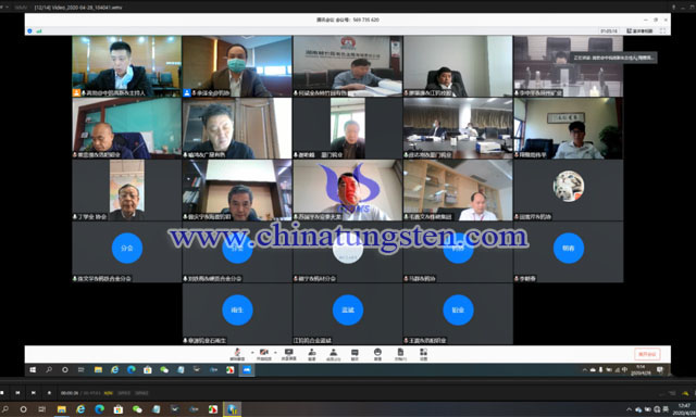 中国钨业协会六届二十次主席团（视频）会议