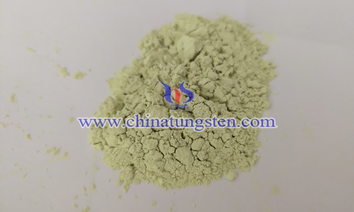 WO3 nanopowder applied for functional ceramic image