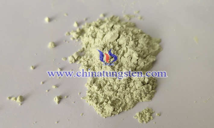 WO3 nanopowder applied for functional ceramic picture