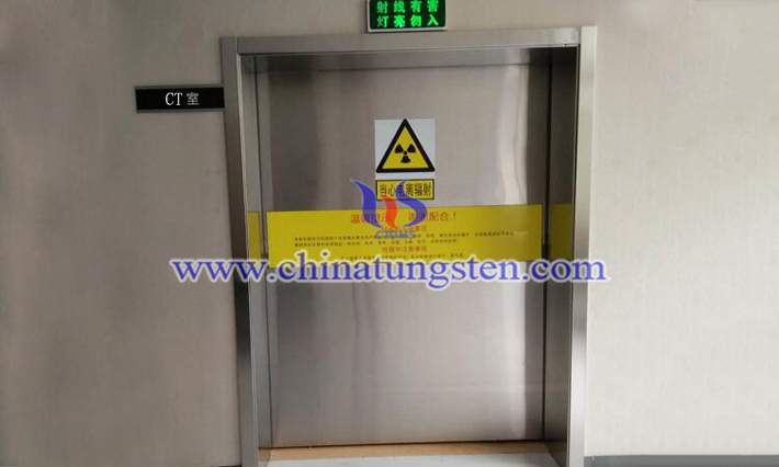 tungsten alloy radiation protective door image