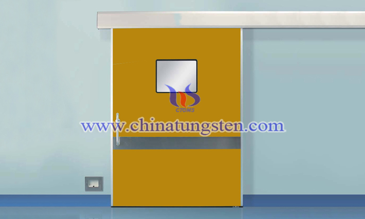 tungsten alloy radiation shielding door image