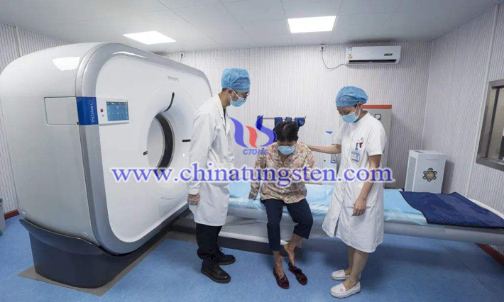 tungsten alloy shield applied for mobile CT machine image