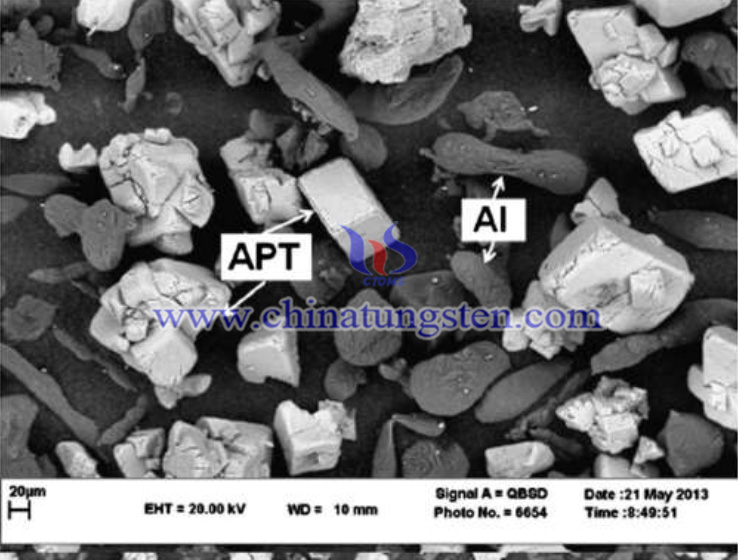 SEM image of W-A12O3 Nanoscale Composite