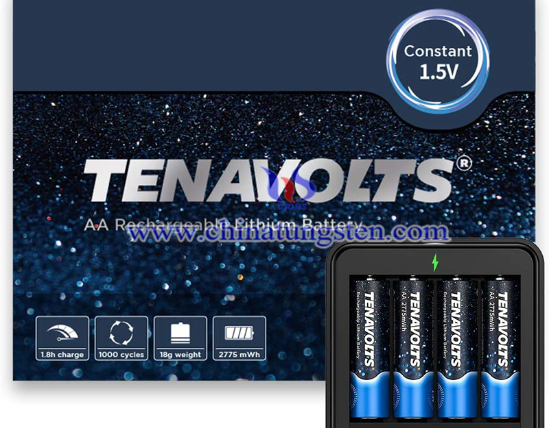 TENAVOLTS rechargeable lithium battery image