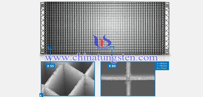 tungsten alloy anti-scatter grid applied for CT device image