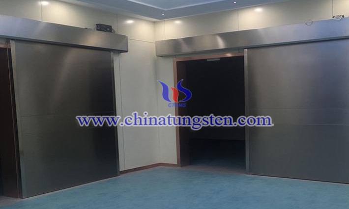 tungsten alloy door applied for X-ray department image