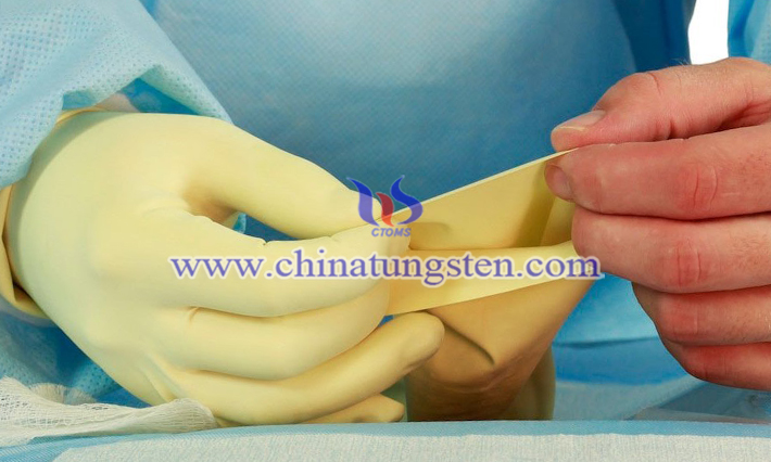 yellow tungsten oxide applied for new radiation-proof glove picture