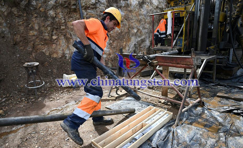 A worker in the Barroso mine in Portugal image