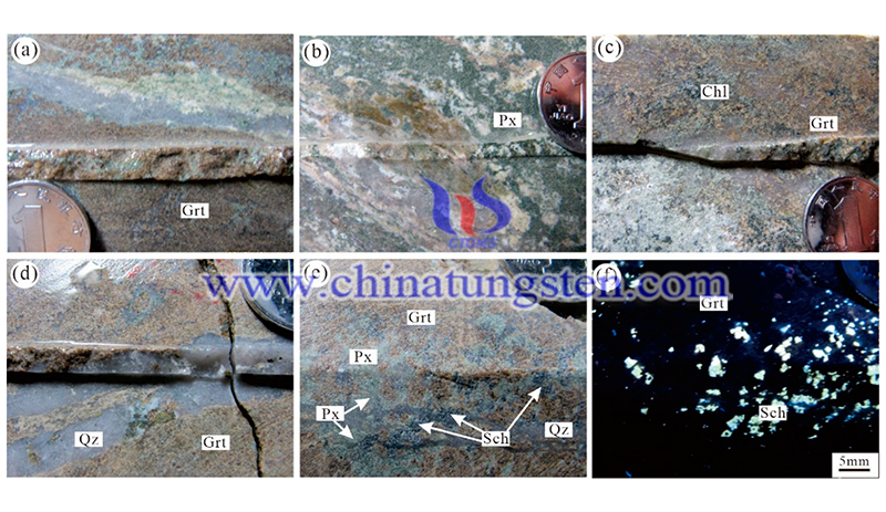 Photographs of tungsten ores image