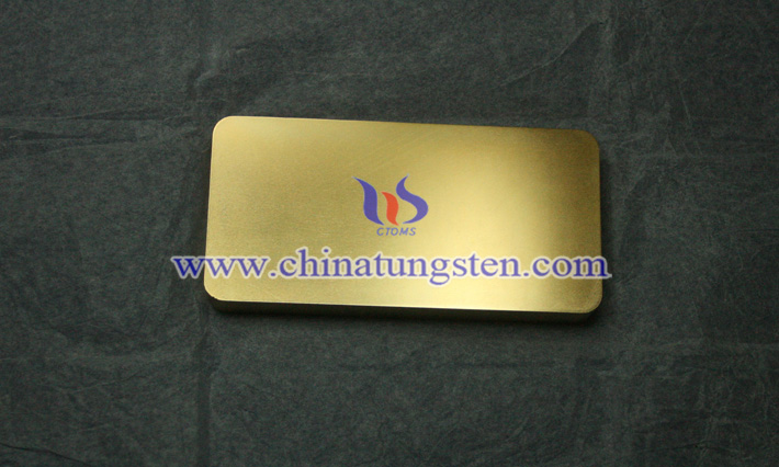 gold plated tungsten paperweight picture