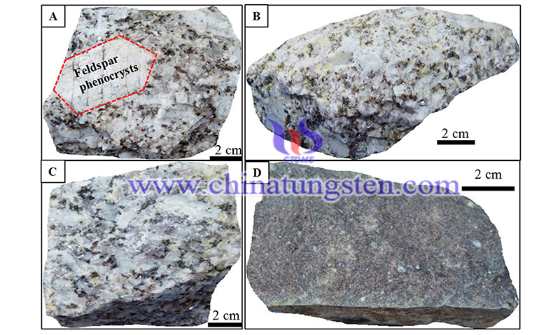 hand specimens of tin-tungsten deposit image