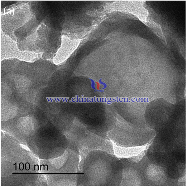 TEM image of metallic tungsten diselenide