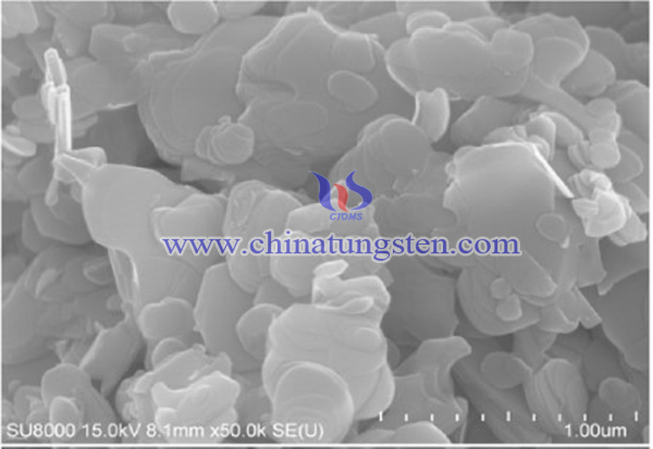 FESEM image of commercial WO3 powder