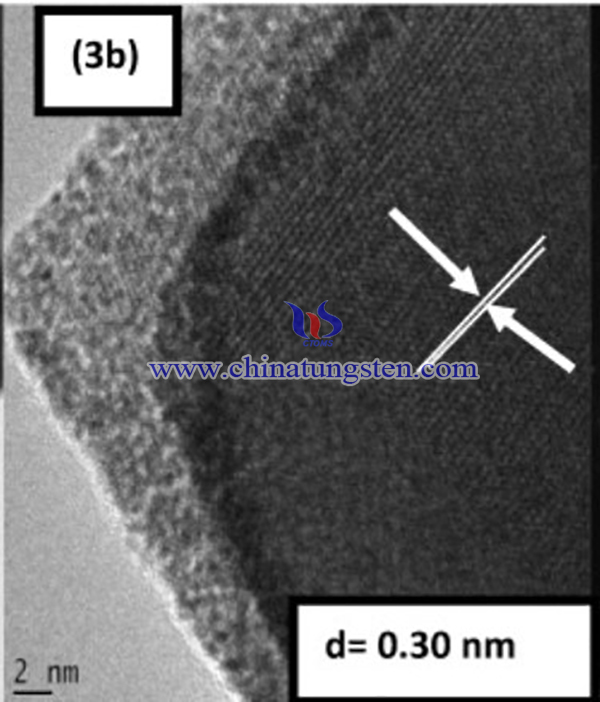 HRTEM images for Iodine-Phosphorus Co-Doped Tungsten Trioxide