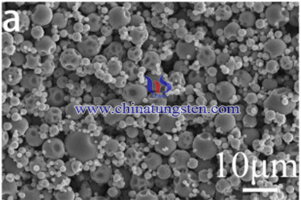 SEM image of Spherical Tungsten-Molybdenum Alloy