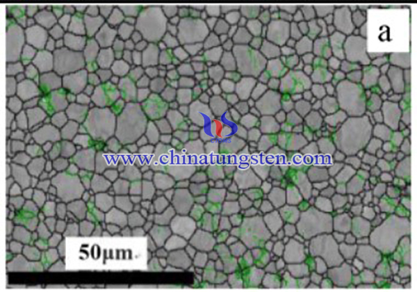 Microstructure and texture of the W-Y2O3 alloy