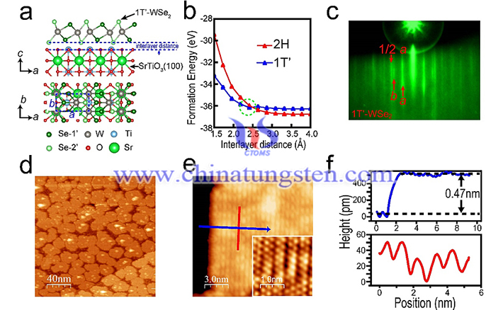 单一纯相1T-WSe2单层的分子束外延生长图片