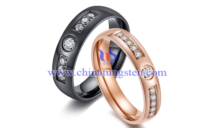 tungsten diamond rings picture