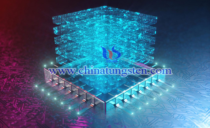 3D transistor chip illustration image 3D transistor chip illustration image