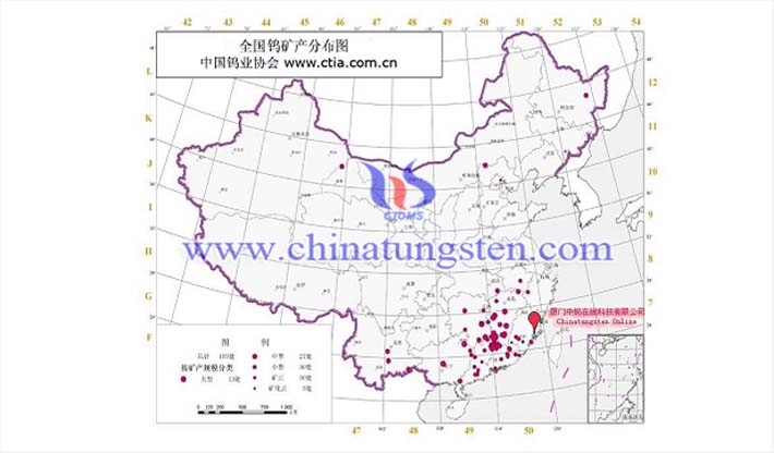 我国钨钼等有色金属矿的主要集中区图片