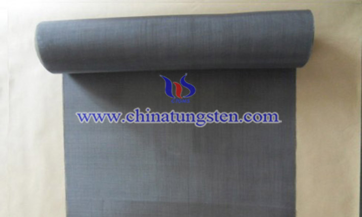 black tungsten wire mesh image