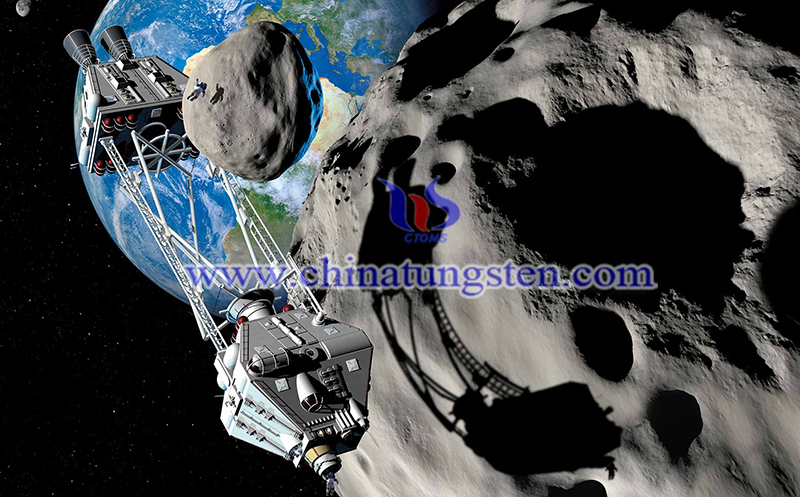 Space Mining for Minerals Including Rare Earths and Tungsten