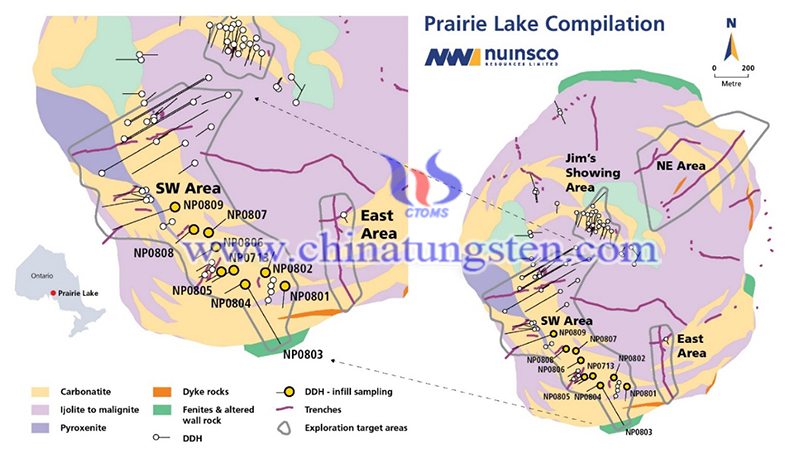 Nuinsco’s Consecutive Intersection of Rare Earth Mineralization