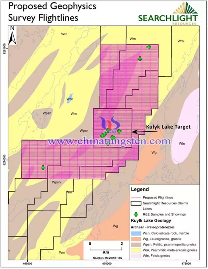 Searchlight Resources Undertakes Kulyk Lake Rare Earth Exploration Program