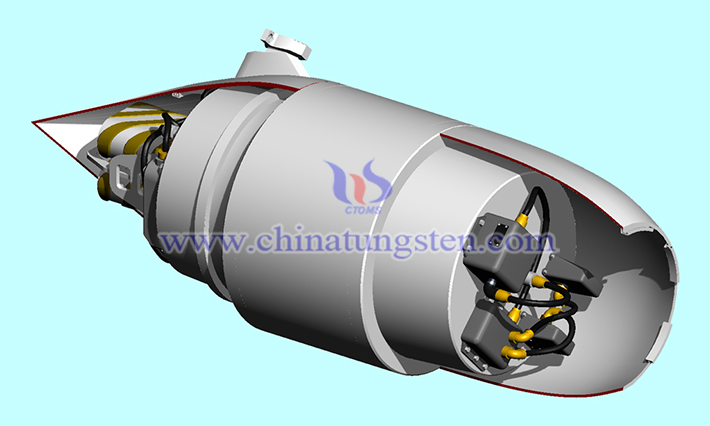 弾頭に適用されたタングステン重合金