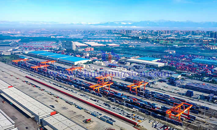 China Europe train - Chengdu International Railway Port