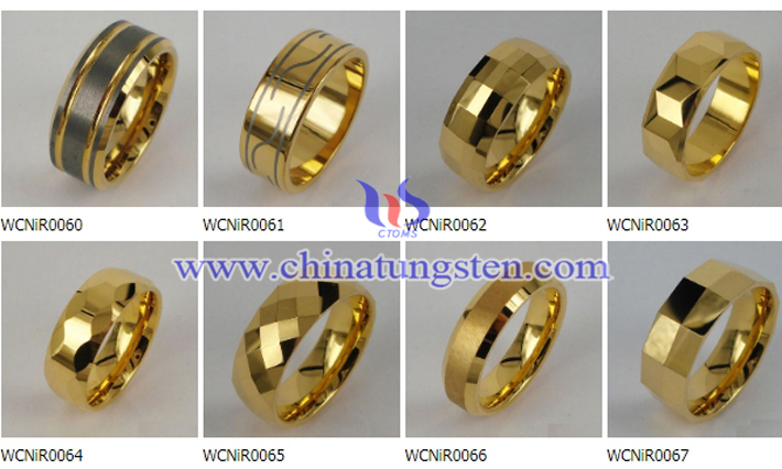 gold plated tungsten ring photo 