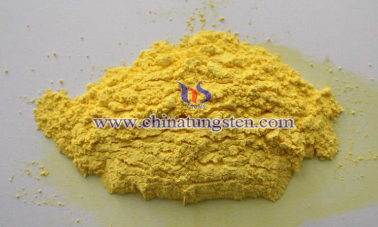 Lithium ion battery used nano tungstic acid photo