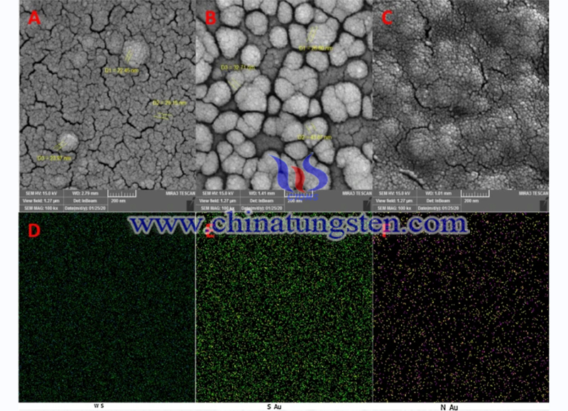 SEM images of A WS2 QDs image