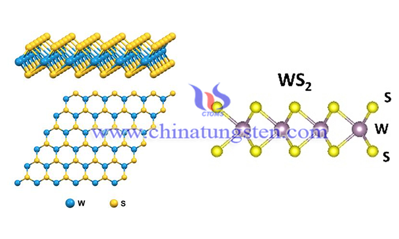 tungsten disulphide structure image