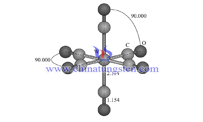 六羰基钨分子结构图