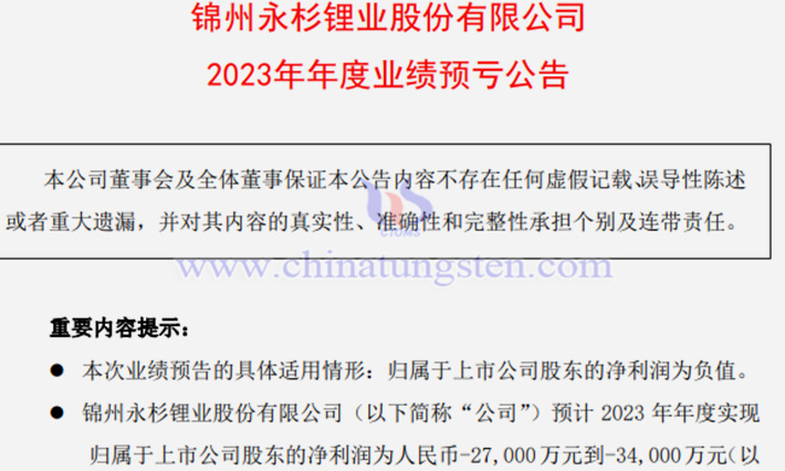 吉翔股份2023年业绩预计公告