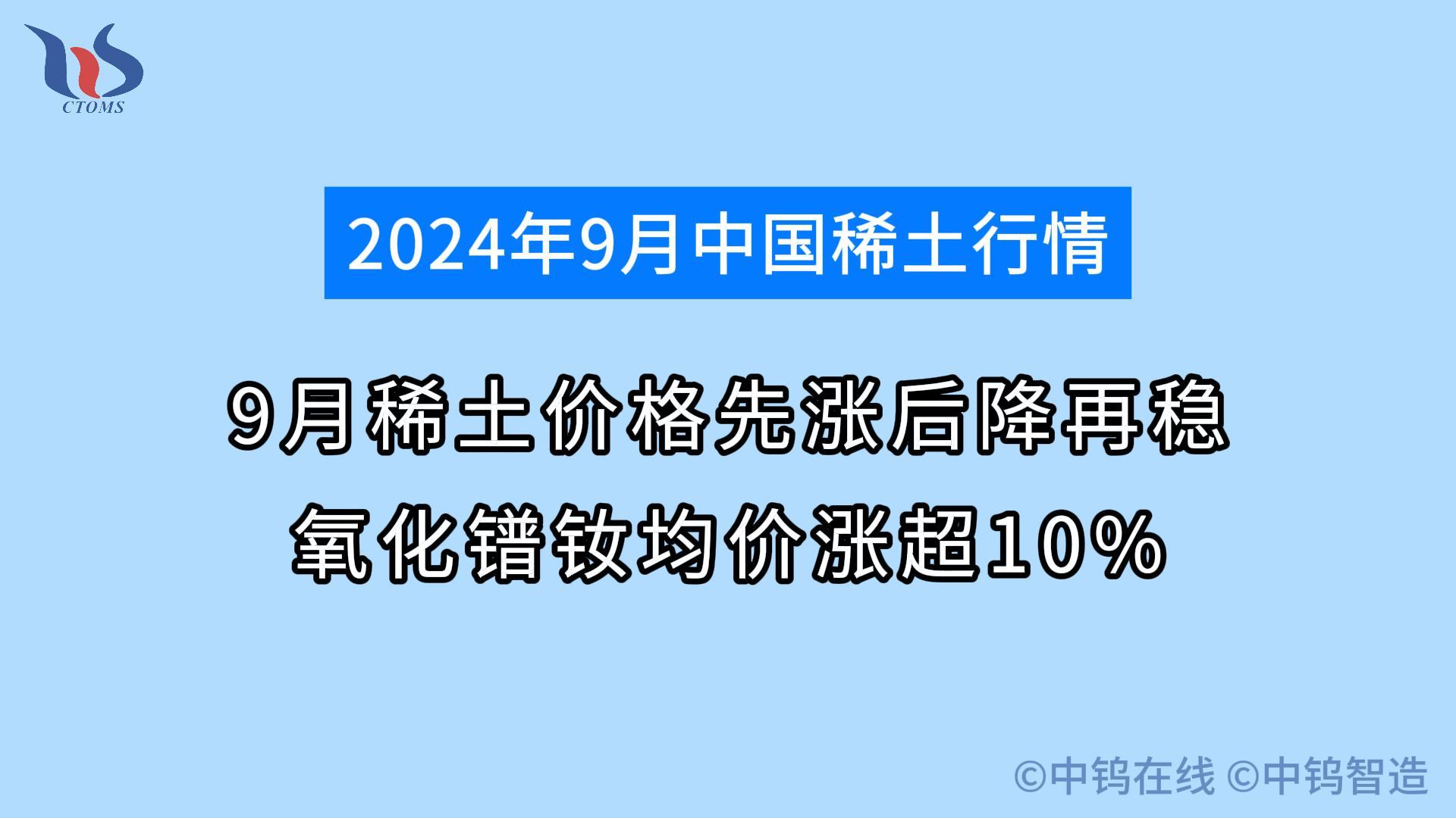 2024年9月稀土行情如何