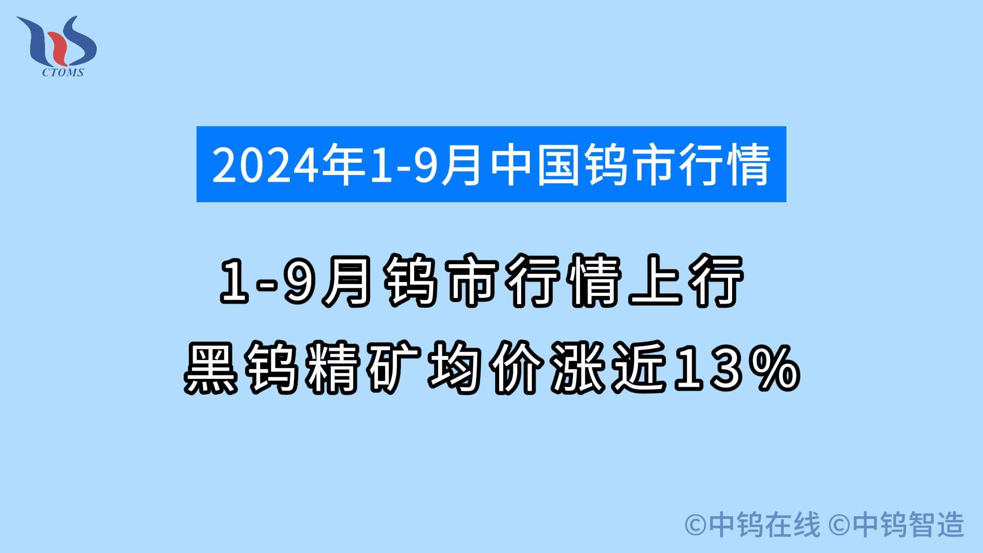 2024年1-9月鎢價行情如何