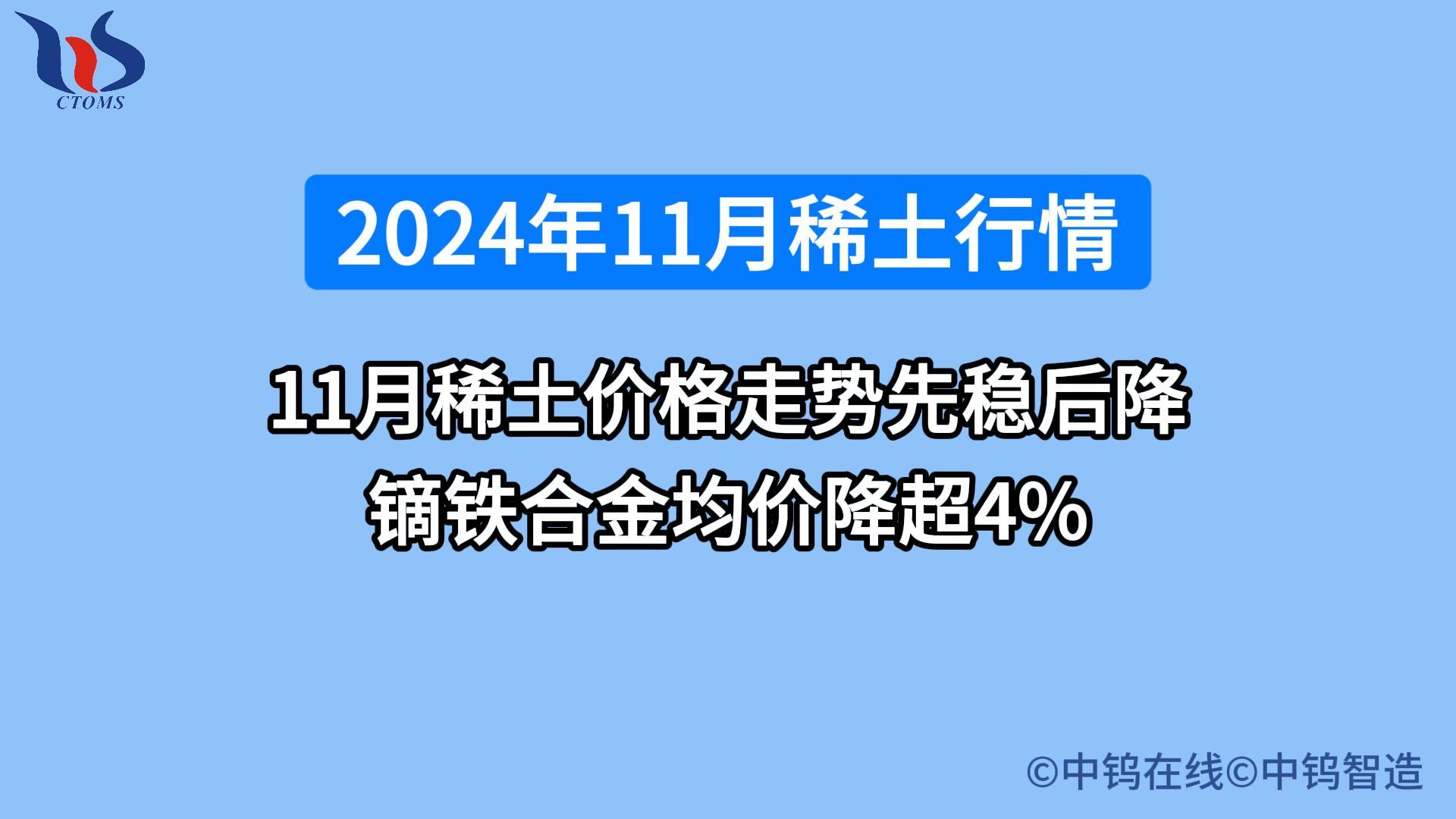 2024年11月稀土行情如何