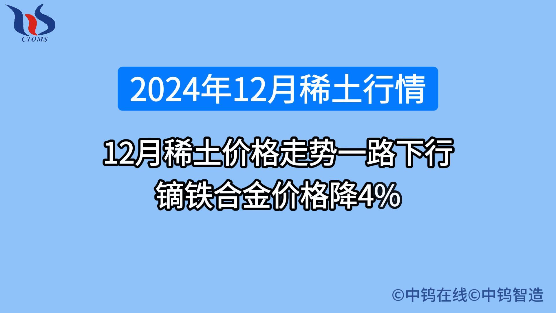 2024年12月稀土行情