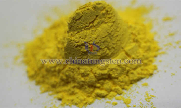 Yellow tungsten oxide picture